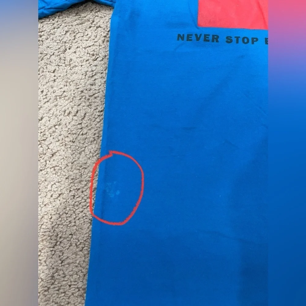 THE NORTH FACE Vibrant Blue Red Box T-shirt